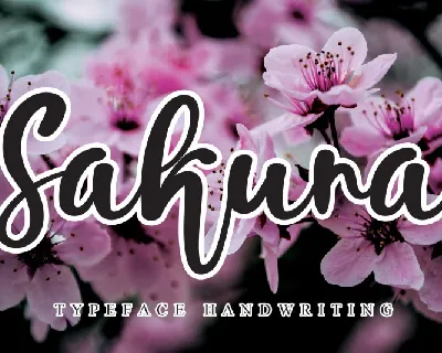 Sakura Script font