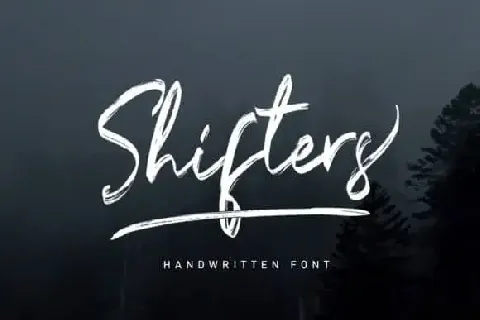 Shifters Brush font