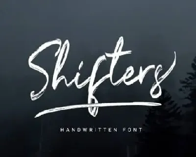 Shifters Brush font