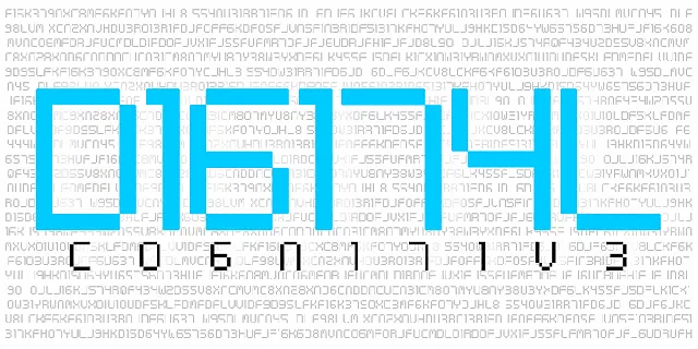 Digital tech font