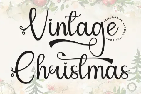 Vintage Christmas Script font