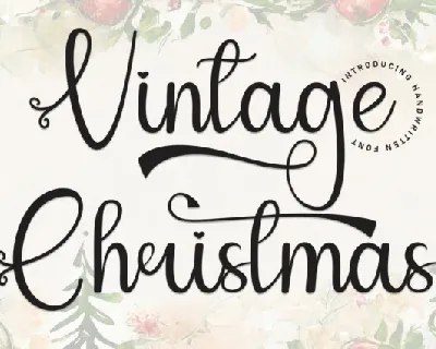 Vintage Christmas Script font