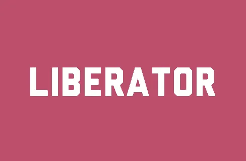 Liberator font