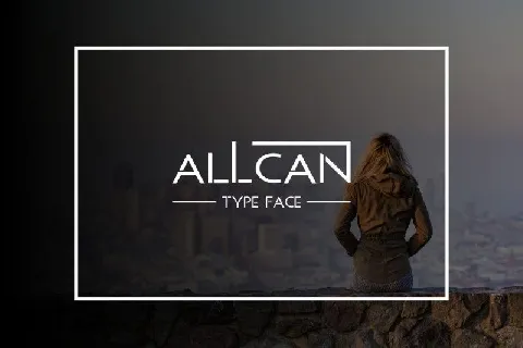 ALLCAN Typeface font