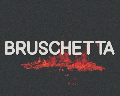 Bruschetta font