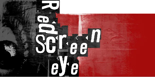 Red Screen Eye font