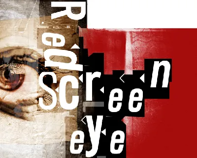 Red Screen Eye font
