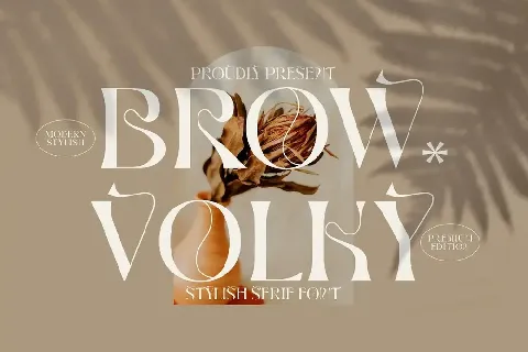 Brow Volky font