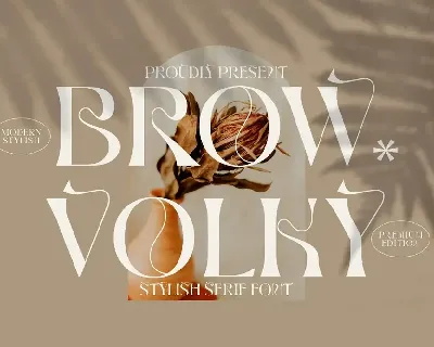 Brow Volky font