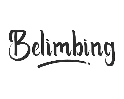 Belimbing font