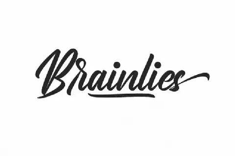 Brainlies Calligraphy font