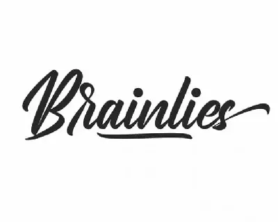 Brainlies Calligraphy font