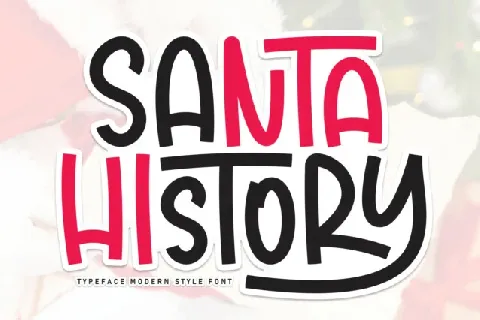 Santa History Display font