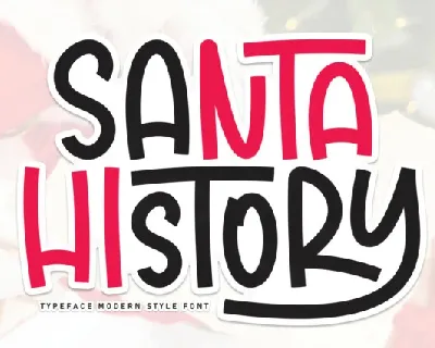 Santa History Display font