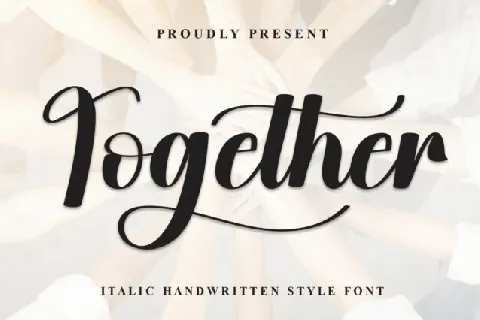 Together Calligraphy font