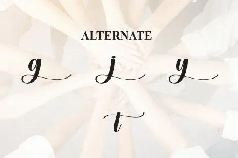 Together Calligraphy font