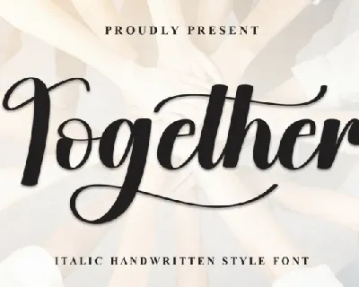 Together Calligraphy font