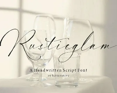 Rusticglam font