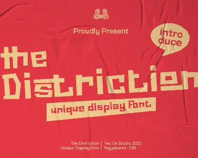 The Distriction font