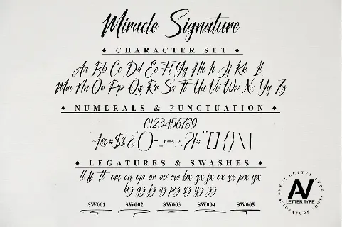 Miracle Signature font