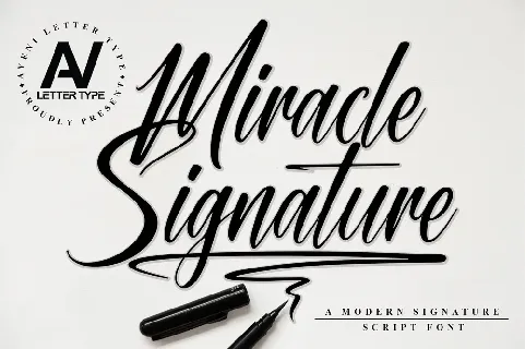 Miracle Signature font