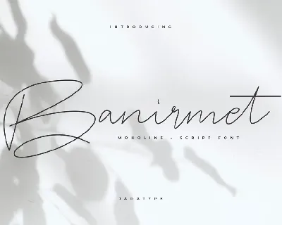 Banirmet font