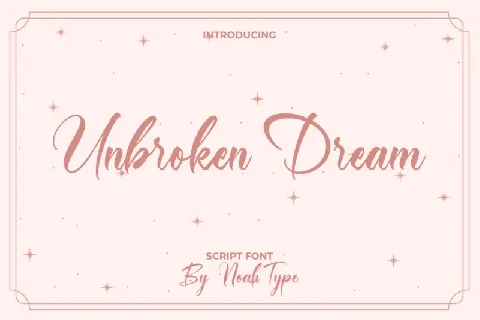 Unbroken Dream font