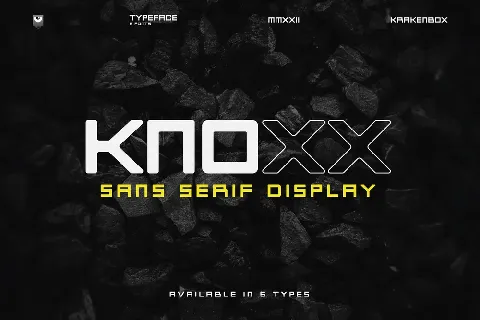 Knoxx – Sans Serif font