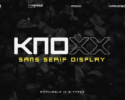 Knoxx – Sans Serif font
