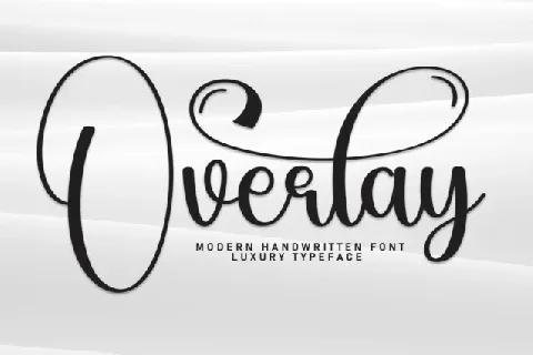 Overlay Calligraphy font