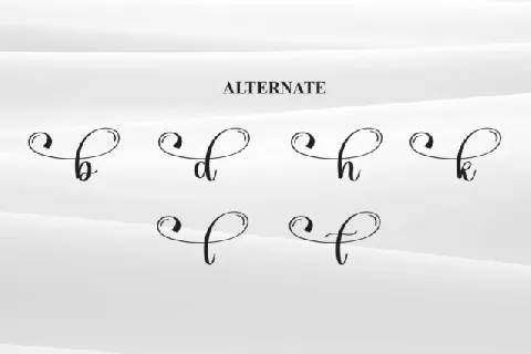 Overlay Calligraphy font