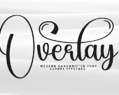 Overlay Calligraphy font