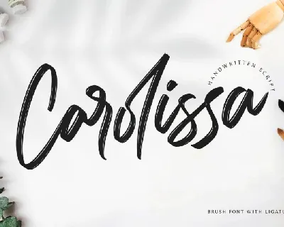 Carolissa Brush font