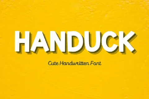 Handuck Display font