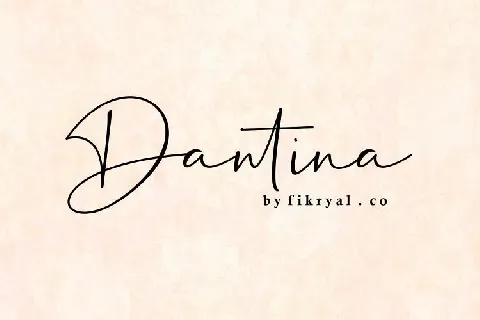 Dantina Handwritten font