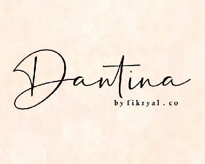 Dantina Handwritten font