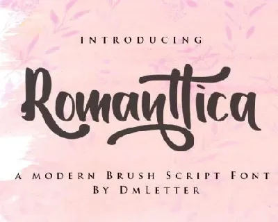 Romanttica Script font