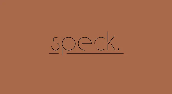 Speck Display Typeface font