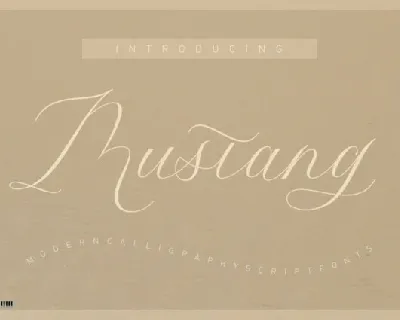 Mustang Script Typeface font