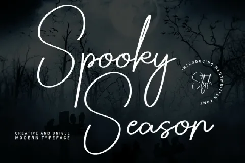 Spooky Season Script font