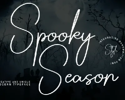 Spooky Season Script font