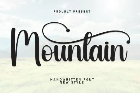 Mountain Script Typeface font
