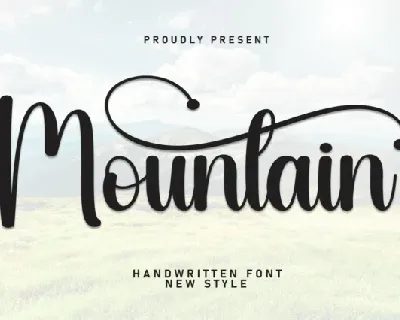 Mountain Script Typeface font