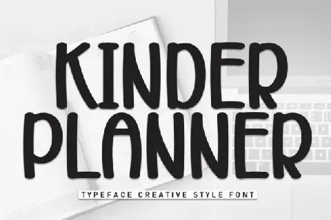 Kinder Planner Display font