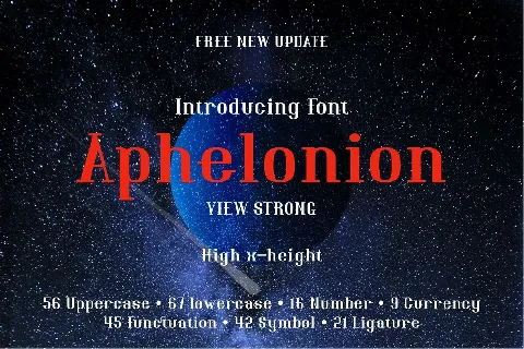 Aphelonion font
