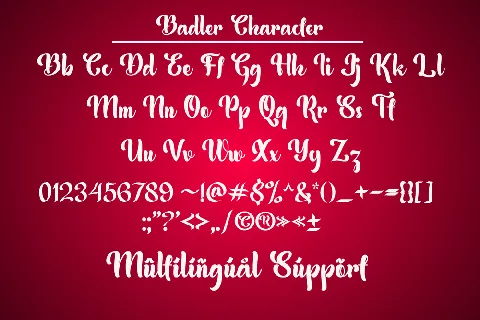 Badler font