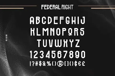 Federal Right Demo font