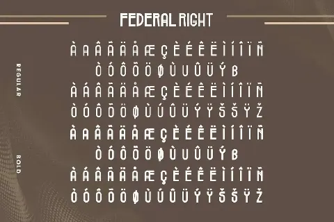 Federal Right Demo font