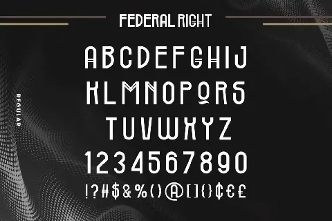 Federal Right Demo font