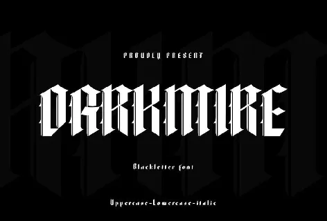 Darkmire font